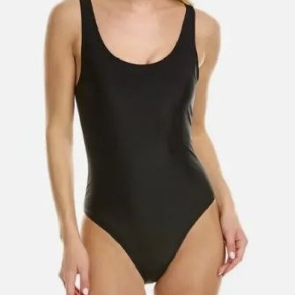 NICOLE MILLER Size Small Black One Piece Bathihng Swimsuit Slimming Lined - Picture 1 of 7